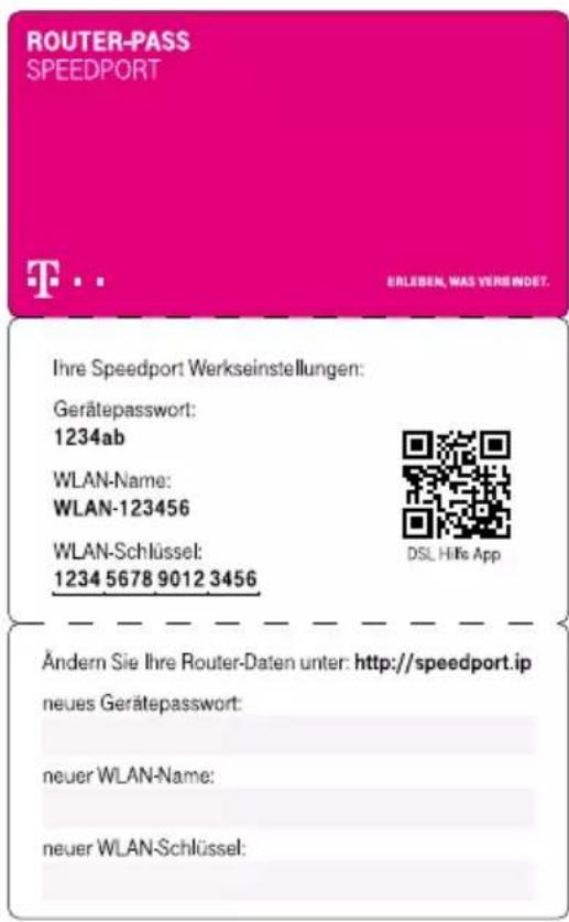T-Mobile Speedport Smart - Router-Pass - 1