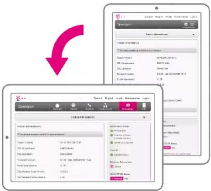 T-Mobile Speedport Smart - Neu: Flexible Darstellung der Benutzeroberfläche - 1