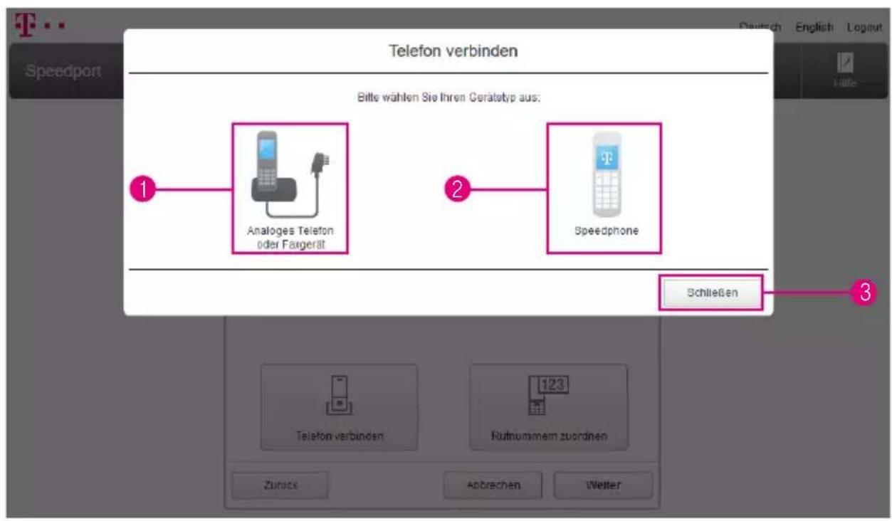T-Mobile Speedport Smart - Telefon verbinden - 1