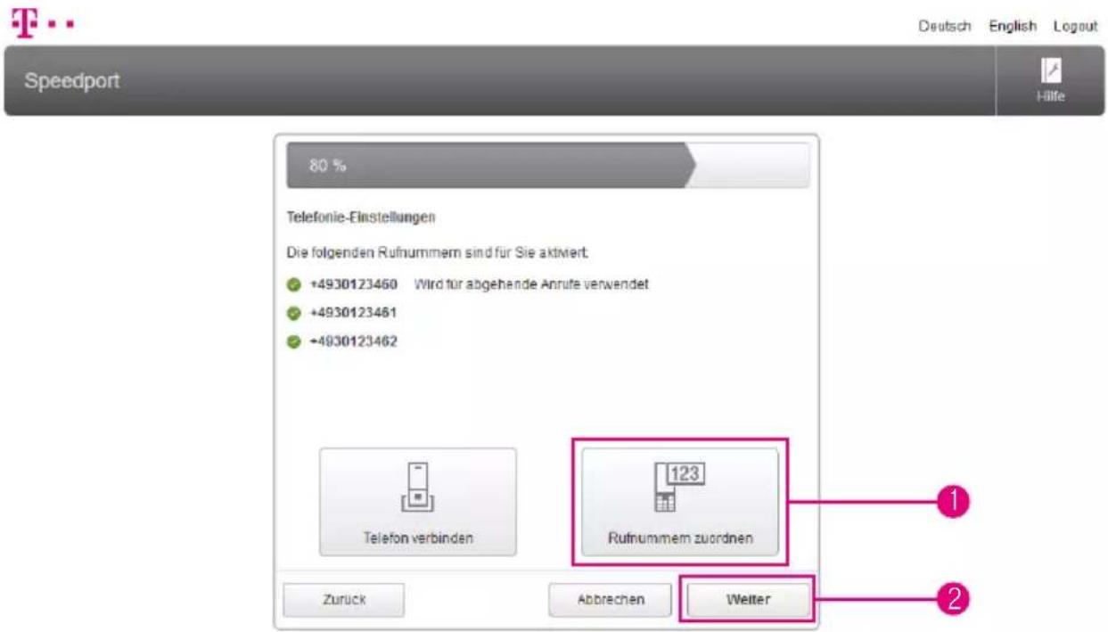 T-Mobile Speedport Smart - Rufnummern zuordnen - 1