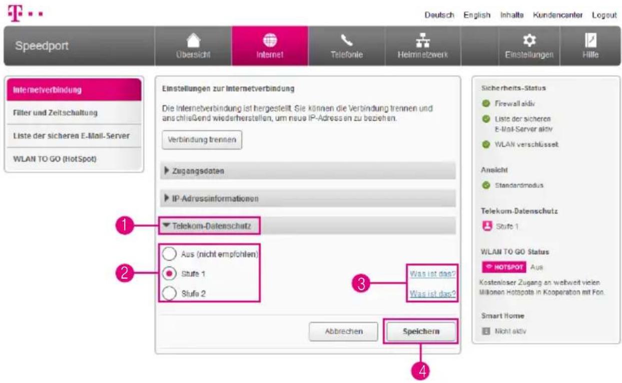 T-Mobile Speedport Smart 2 - Telekom-Datenschutz - 1