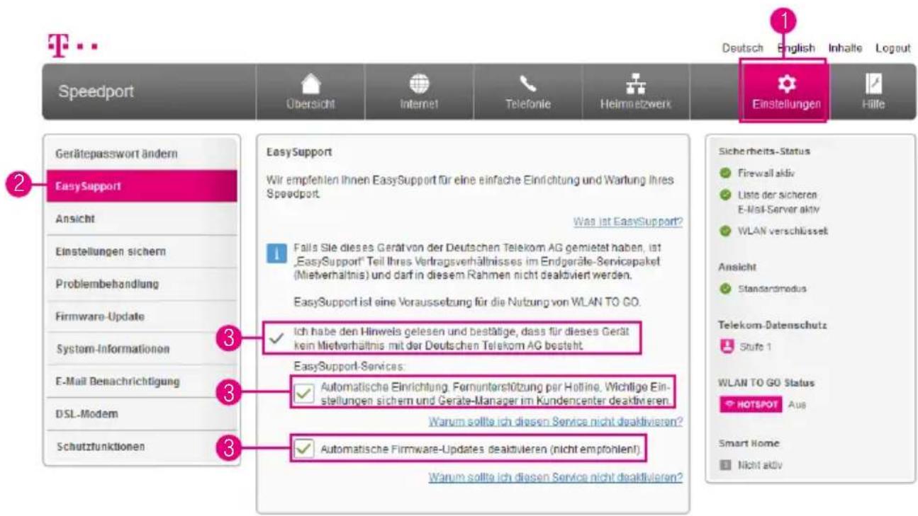 T-Mobile Speedport Smart 2 - EasySupport - Einschalten - 1