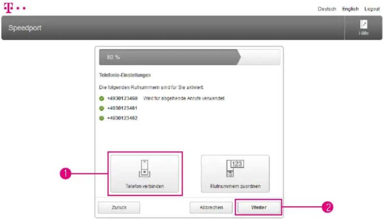 T-Mobile Speedport Smart 2 - Angeschlossene Telefone einrichten - 1
