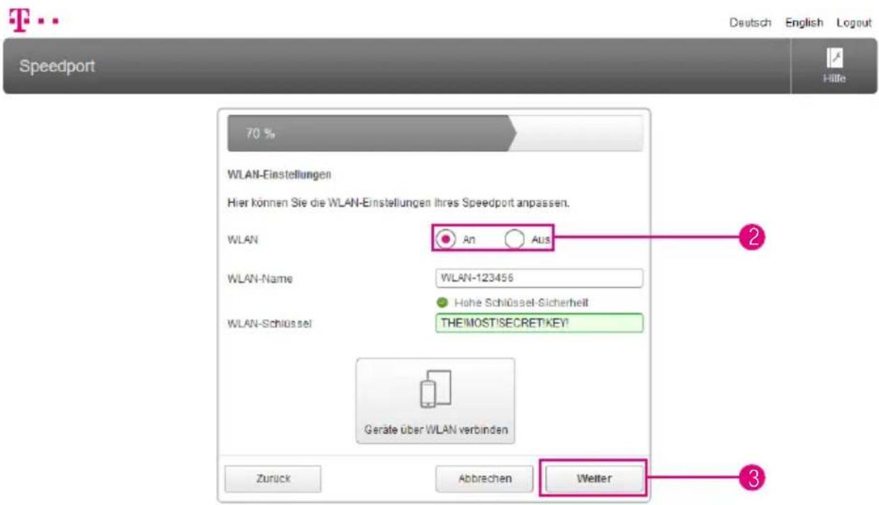 T-Mobile Speedport Smart 2 - Kabelloses Heimnetzwerk (WLAN) einrichten (Fortsetzung) - 1