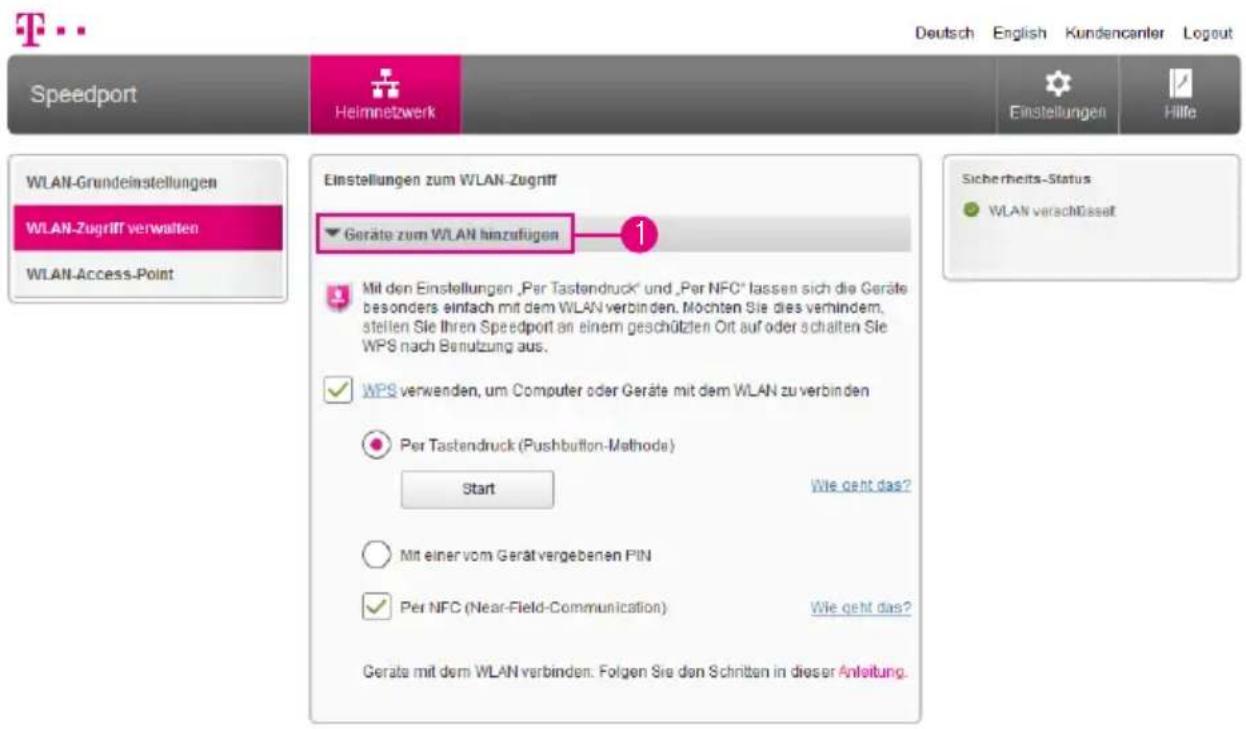 T-Mobile Speedport Smart 2 - Speedport als WLAN-Access-Point verwenden (Fortsetzung) - 1