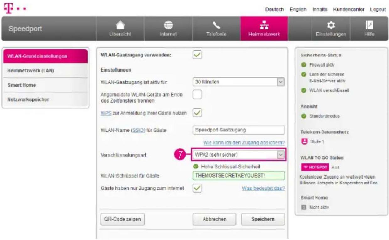 T-Mobile Speedport Smart 2 - WLAN-Gastzugang einrichten (Fortsetzung) - 1