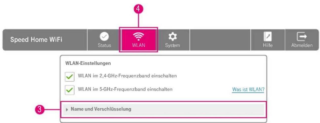 T-Mobile Speed Home WiFi - ... und Eingabefelder aufrufen - 1