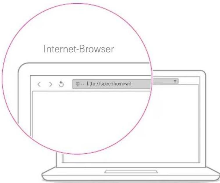 T-Mobile Speed Home WiFi - Benutzeroberfläche aufrufen - 1