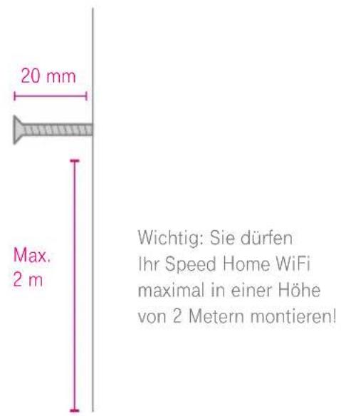 T-Mobile Speed Home WiFi - Abstandhalter montieren - 1