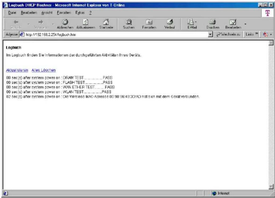 T-Mobile Sinus 154 XR - Logbuch - 1