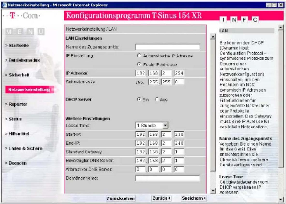 T-Mobile Sinus 154 XR - Repeater /Access Point - 1