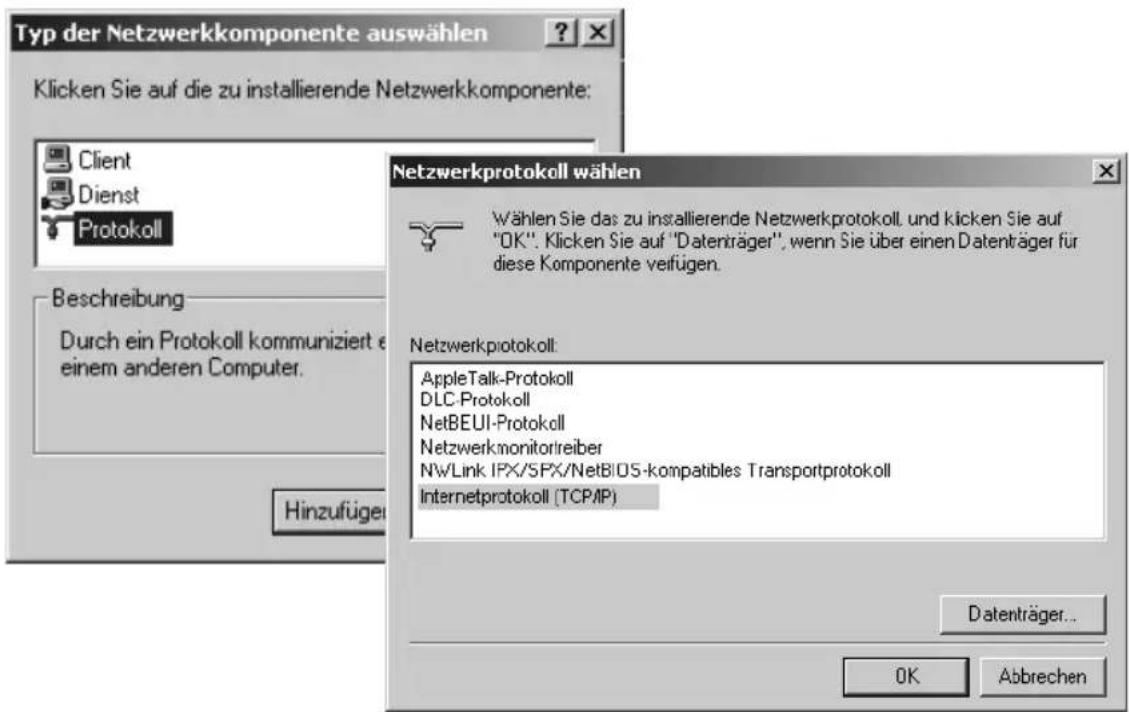 T-Mobile Sinus 154 XR - TCP/IP installieren (Windows® 2000) - 4