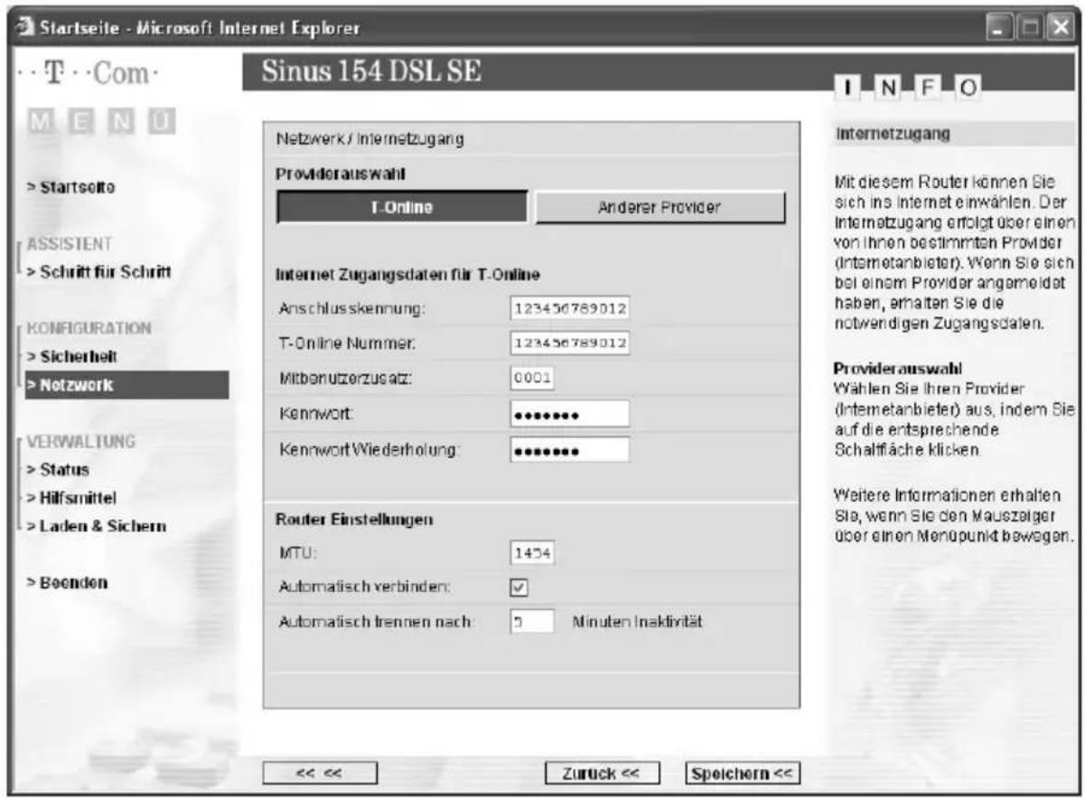 T-Mobile Sinus 154 DSL SE - Internetzugang - 1