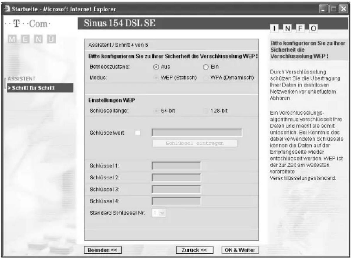 T-Mobile Sinus 154 DSL SE - Verschlüsselung - 2
