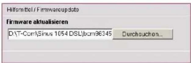 T-Mobile Sinus 1054 DSL - Firmware aktualisieren - 4