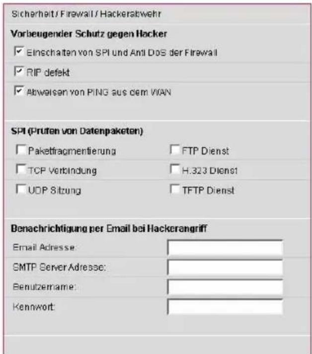 T-Mobile Sinus 1054 DSL - Hackerabwehr - 1