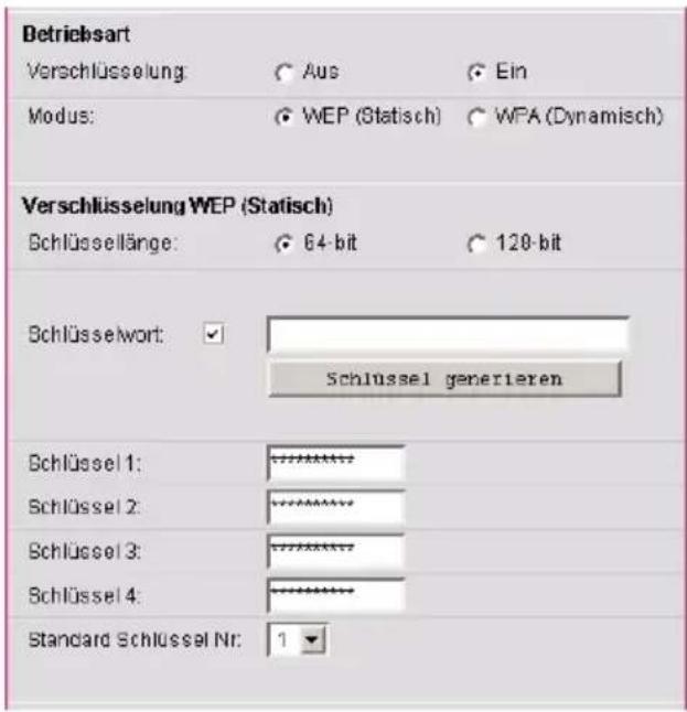 T-Mobile Sinus 1054 DSL - WEP - 3