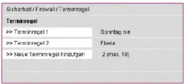 T-Mobile Sinus 1054 DSL - Terminregel - 3
