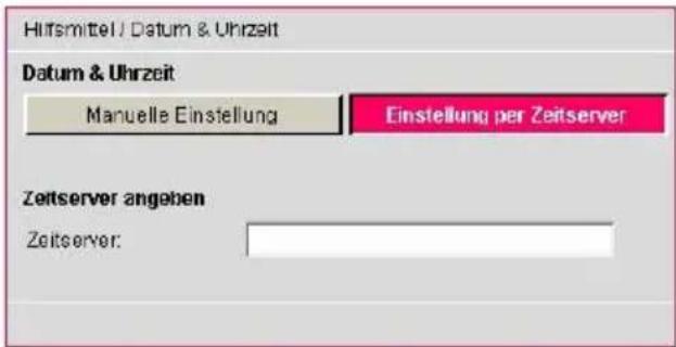 T-Mobile Sinus 1054 DSL - Über Zeitserver - 1