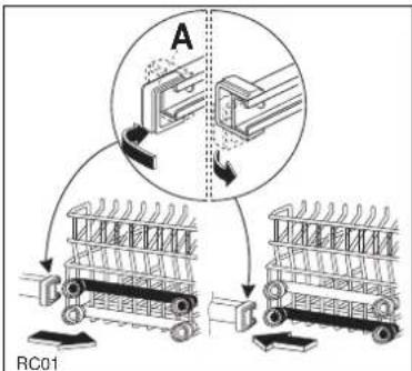 JUNO JSI4465E - Höhenverstellung des oberen Korbes - 3