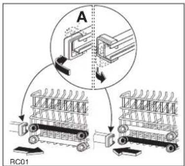 JUNO JSI3741W - Höhenverstellung des oberen Korbes - 3