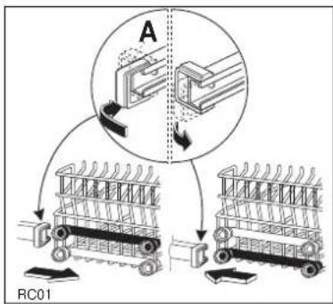 JUNO JSI3443W - Höhenverstellung des oberen Korbes - 3