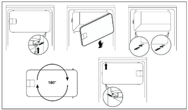 JUNO JKI4455 - Inner door reversal - 1