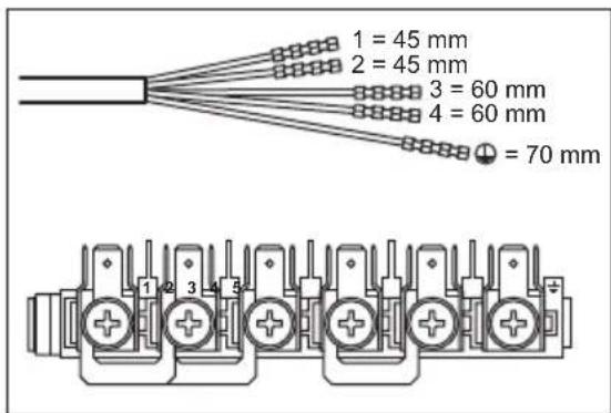 JUNO JG030A9 - Connecting the terminal board - 1