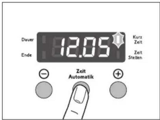 Dauer Ende 12.05 Kurz Zeit Zeit Stellen Zeit Automatik