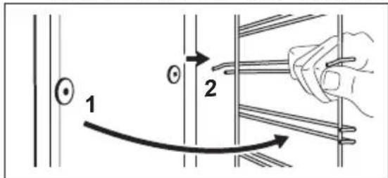 JUNO JB126S0 - How to remove: shelf supports - 3