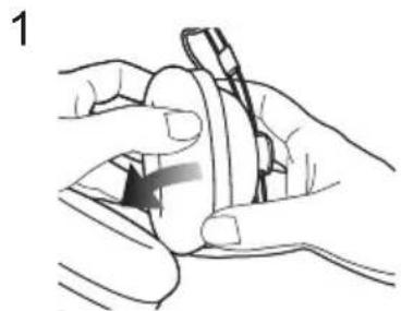Illustration of hands using a tool to adjust or install a mechanical component (no text or symbols visible)