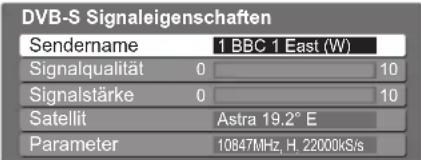PANASONIC Viera TX-P50V10E - DVB-Signal überprüfen Signaleigenschaften - 2