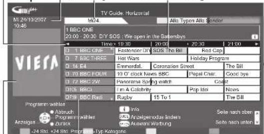 PANASONIC Viera TX-P50V10E - Rufen Sie den Programmassistenten auf. - 2