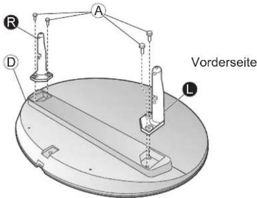 PANASONIC Viera TX-P50V10E - ■Zusammenbau des Sockels - 1