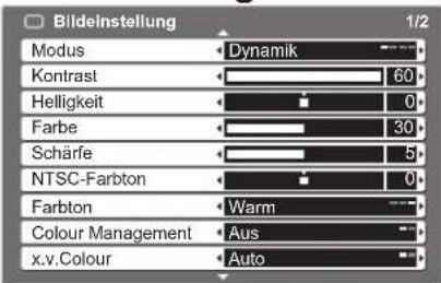 PANASONIC Viera TX-P50G10E - Nehmen Sie gewünschte Einstellung oder Auswahl vor. - 1