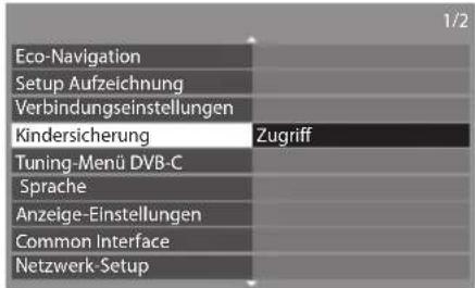 PANASONIC Viera TX-P42GTS31 - Wählen Sie [Kindersicherung] - 1