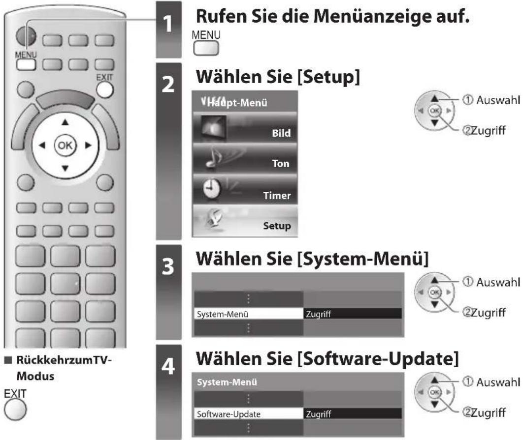 PANASONIC Viera TX-P42GTS31 - Aktualisieren der Software des Fernsehers - 3