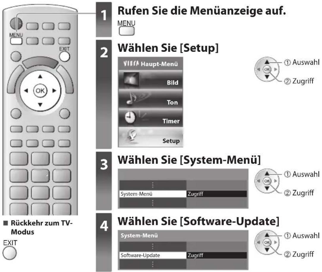 PANASONIC Viera TX-P42GT30J - Aktualisieren der Software des Fernsehers - 3