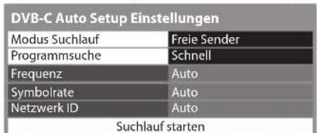 PANASONIC Viera TX-P42GT30J - Nehmen Sie die gewünschten Einstellungen für die Auto Setup Einrichtung vor. - 1