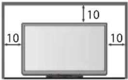 PANASONIC Viera TX-P42GT30J - Für einen zur Wärmeabfuhr ausreichenden Freiraum im Umfeld des Gerätes sorgen - 1