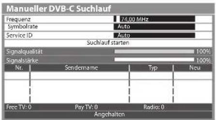 PANASONIC Viera TX-P42GT30J - Eingabe der Frequenz - 1