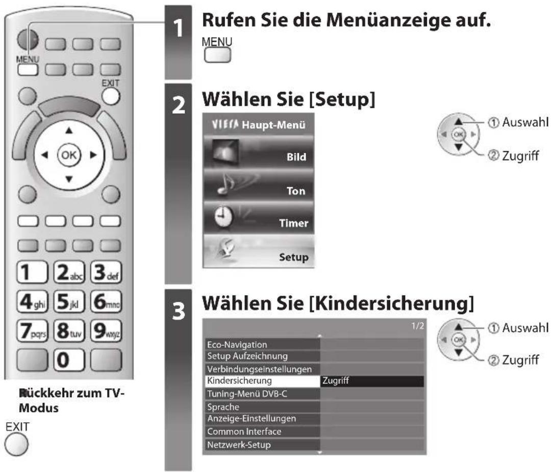 PANASONIC Viera TX-P42GT30J - Kindersicherung - 1