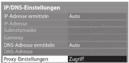PANASONIC Viera TX-P42GT30J - Wählen Sie [Proxy-Einstellungen] aus und nehmen Sie die Einstellungen vor - 1
