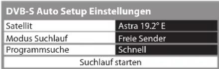 PANASONIC Viera TX-P42GT30J - Stellen Sie den gewünschten Satelliten, Suchlaufmodus und Programmsuch-Modus ein. - 1