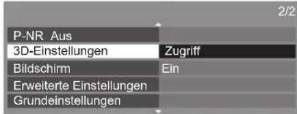 PANASONIC Viera TX-L42ETF52 - Wählen Sie [3D-Einstellungen] - 1