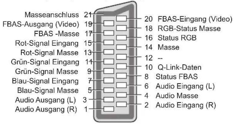 PANASONIC Viera TX-L42ETF52 - AV1 SCART-Anschluss (RGB, VIDEO, Q-Link) - 1
