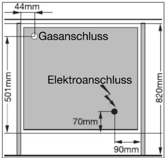 Juno Electrolux JTH45301B - Gasanschluss - 2