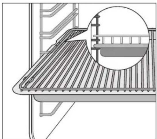 Juno Electrolux JTH34002E - Rost und Backblech gemeinsam einsetzen: - 1