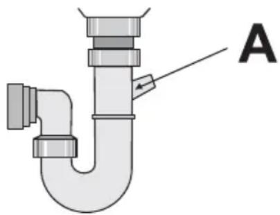 Juno Electrolux JSL66954 - Anschluss des Ablaufschlauchs - 2