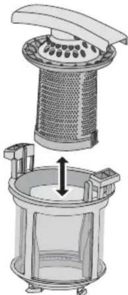 Juno Electrolux JSL86254R - Entfernen und Reinigen der Filter - 2